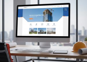 Nowoczesny projekt strony dla firmy budowlanej wykonany przez Art Design