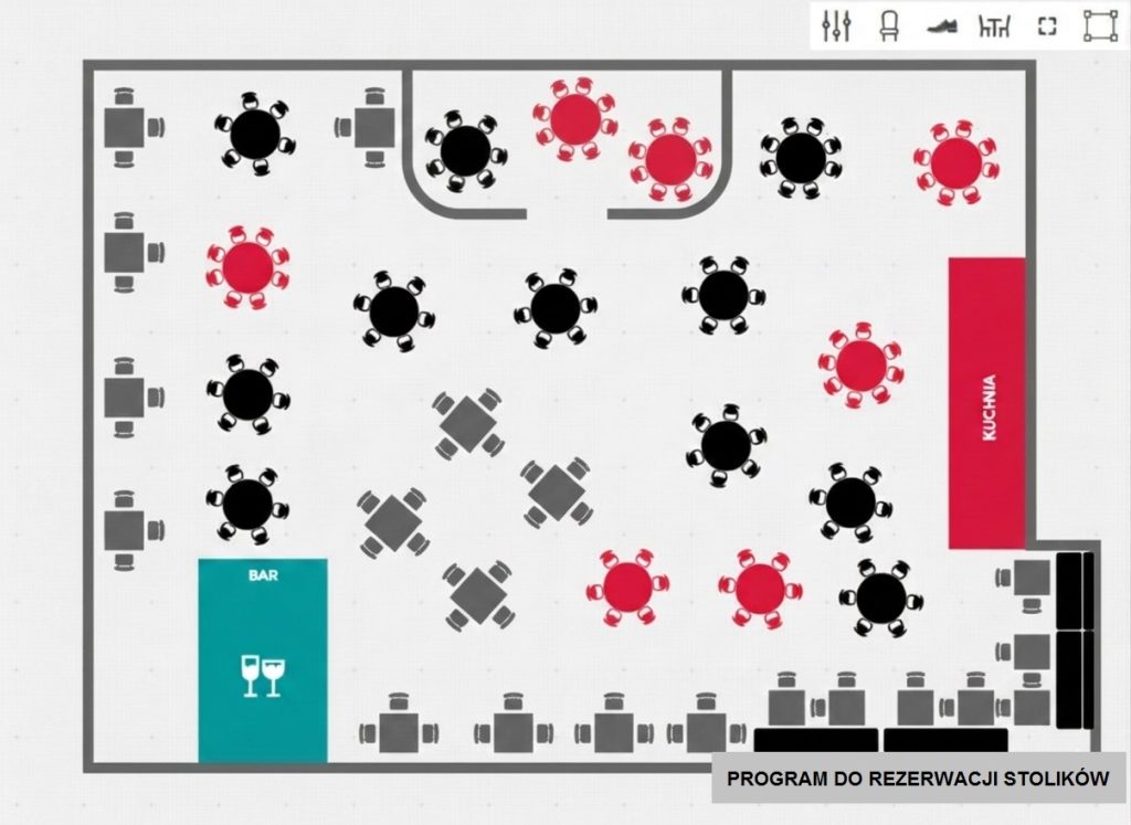 Program do rezerwacji stolików – schemat procesu rezerwacji online w restauracji